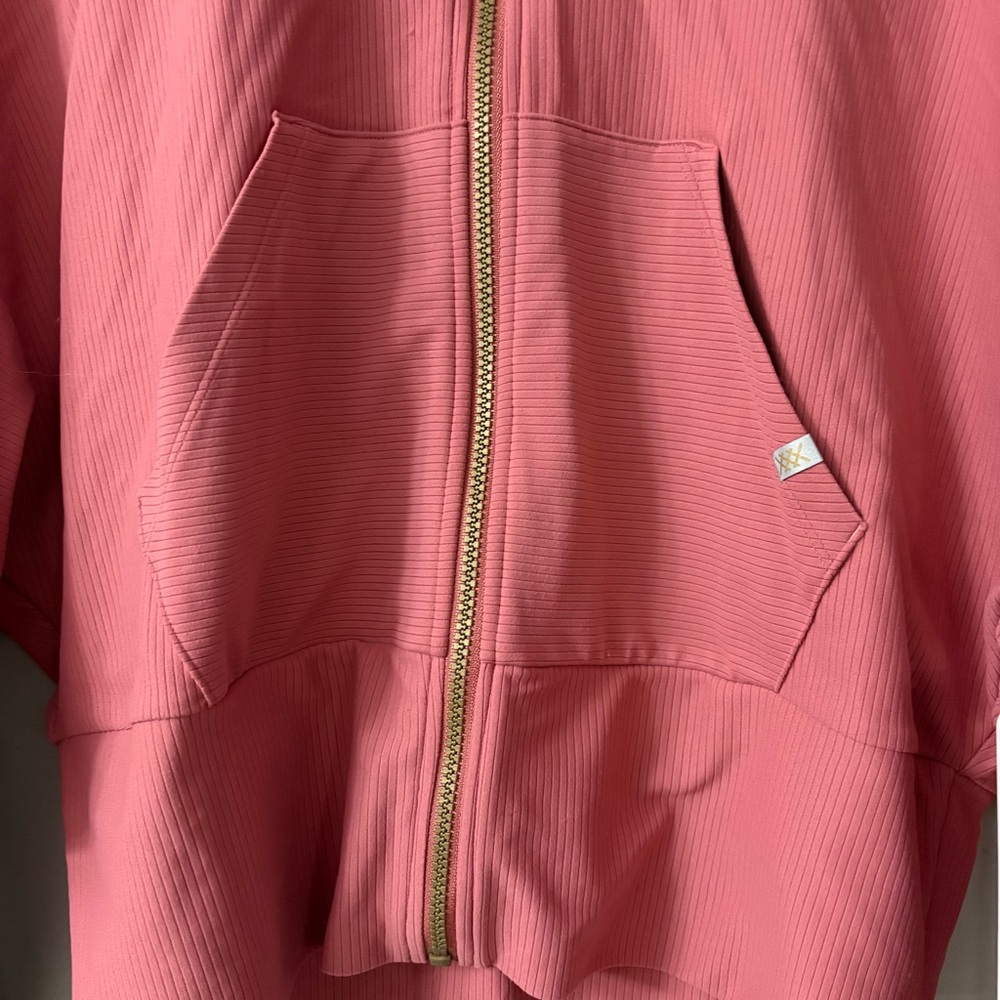 Rhone Ripple Full Zip Jacket in Hibiscus Blush - Picture 2 of 6
